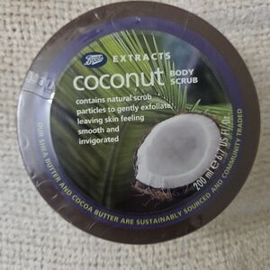 Boots Coconut Body Scrub - Green and Brown